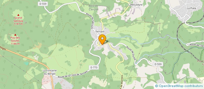 localisation de l'entreprise ASSOCIATION OASIS DOMAINE DES POSSIBLES  ORCINES