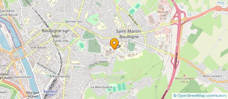 localisation de l'entreprise ASSOCIATION OBELIX à BOULOGNE SUR MER