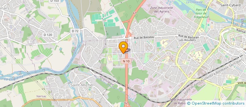 localisation de l'entreprise ASSOCIATION OBJECTIF JEUNES à ANGOULEME
