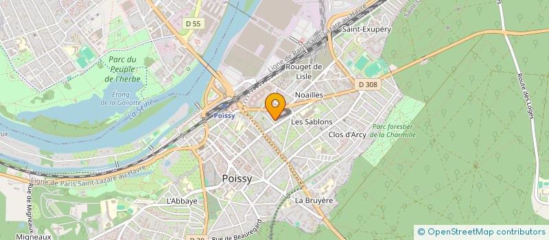 localisation de l'entreprise ASSOCIATION OBJECTIF PERFORMANCE  POISSY