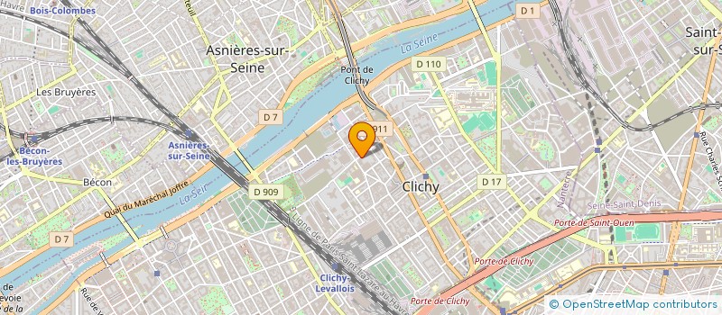 localisation de l'entreprise ASSOCIATION OBJECTIF TRADUCTIONS à CLICHY