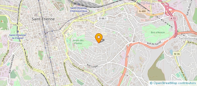 localisation de l'entreprise ASSOCIATION OBJECTIFS à SAINT-ETIENNE