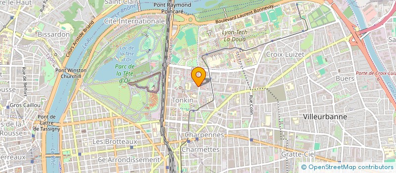 localisation de l'entreprise ASSOCIATION OBSTETRICO PEDIATRIQUE  VILLEURBANNE