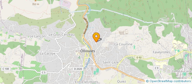 localisation de l'entreprise ASSOCIATION OCCI.CANT  OLLIOULES