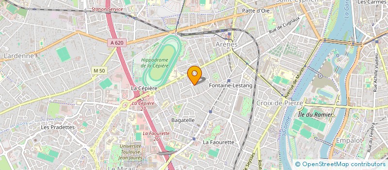 localisation de l'entreprise ASSOCIATION OCCITANI'ART  TOULOUSE