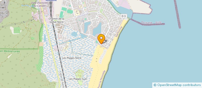 localisation de l'entreprise ASSOCIATION OCCITANIA  PORT-LA-NOUVELLE