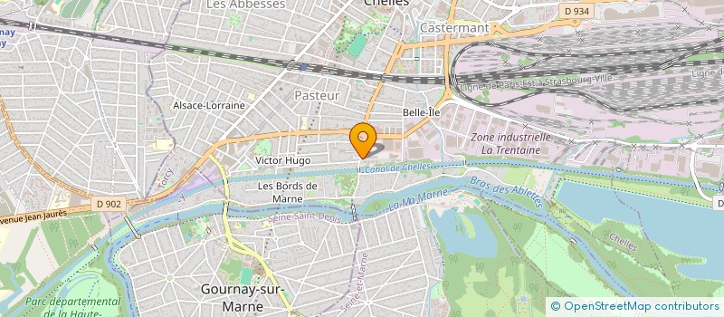 localisation de l'entreprise ASSOCIATION ODEDA  CHELLES