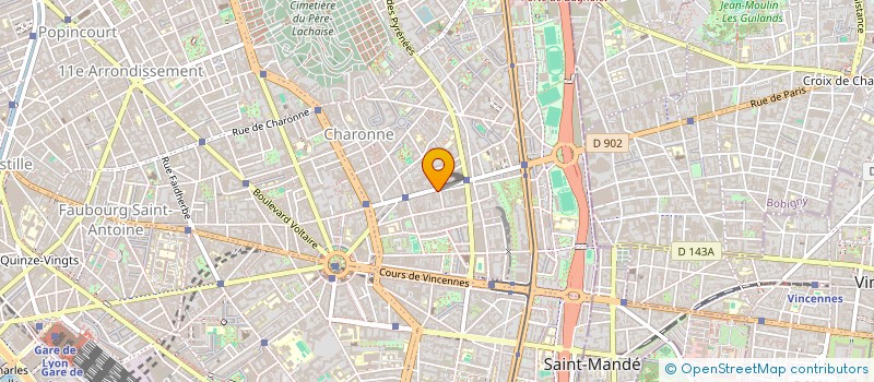 localisation de l'entreprise ASSOCIATION ODONTO-MEDICALE AVRON  PARIS