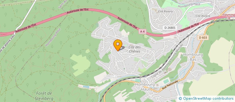 localisation de l'entreprise ASSOCIATION OEUVRES SOCIALES à HOMBOURG-HAUT