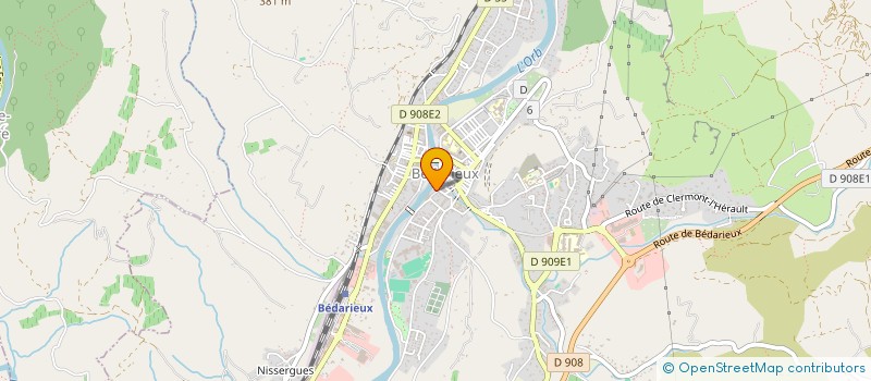 localisation de l'entreprise ASSOCIATION OGEC LE PARTERRE  BEDARIEUX