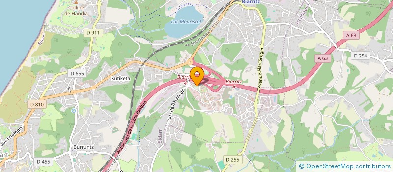 localisation de l'entreprise ASSOCIATION OKINA à BIDART