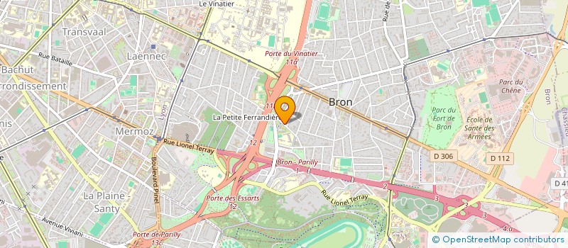 localisation de l'entreprise ASSOCIATION OLEO à BRON