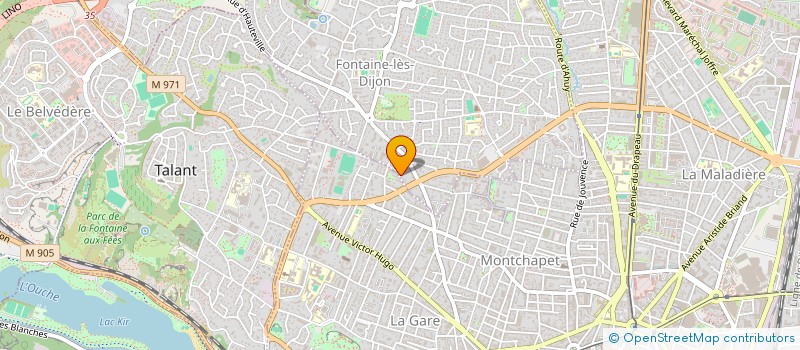 localisation de l'entreprise ASSOCIATION OMBRE ET LUMIERE  FONTAINE-LES-DIJON