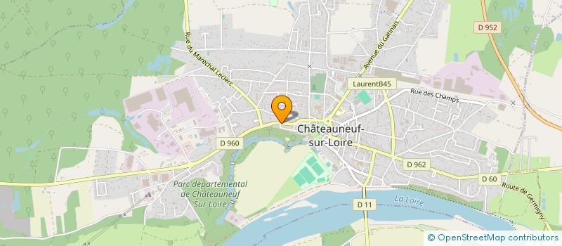 localisation de l'entreprise ASSOCIATION OMBRES ET LUMIERE à CHATEAUNEUF-SUR-LOIRE
