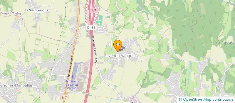localisation de l'entreprise ASSOCIATION OMMUNALE DE CHASSE AGREEEE DE REVENTIN VAUGRIS  REVENTIN-VAUGRIS