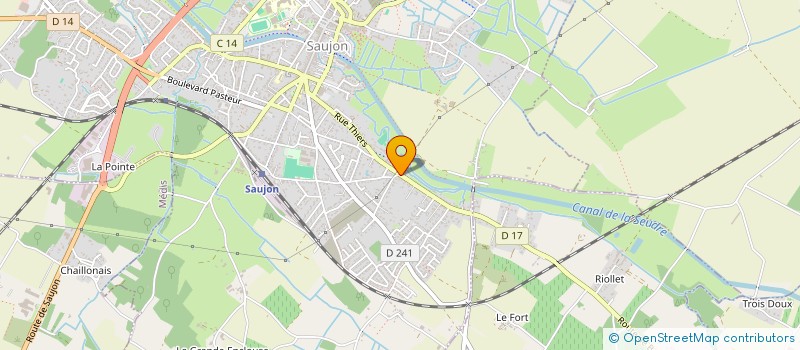 localisation de l'entreprise ASSOCIATION OMNIBUS  SAUJON