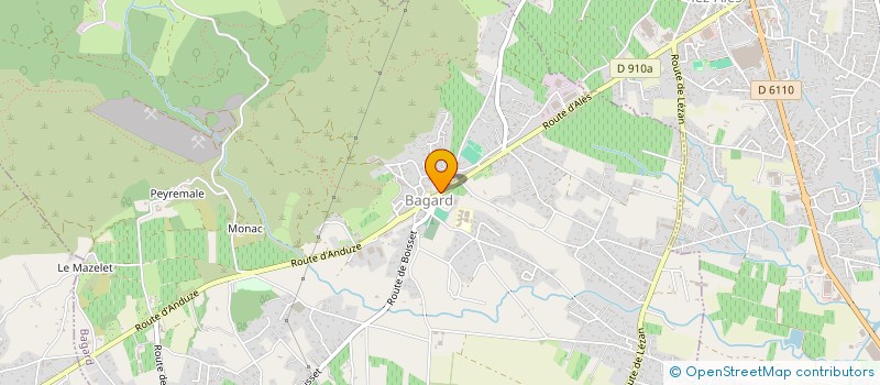 localisation de l'entreprise ASSOCIATION OMNISPORTS BAGARDOISE  BAGARD