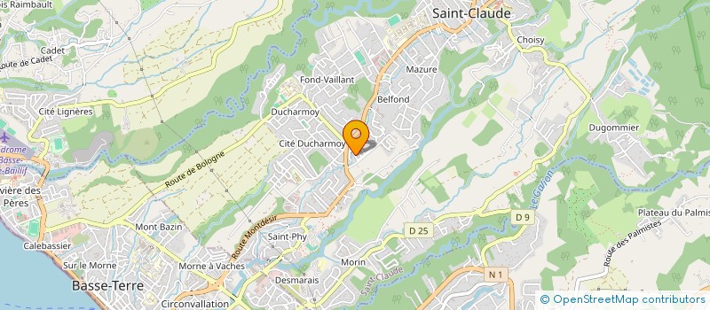 localisation de l'entreprise ASSOCIATION OMON'S à SAINT-CLAUDE
