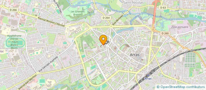 localisation de l'entreprise ASSOCIATION ONCO- ARTOIS à ARRAS