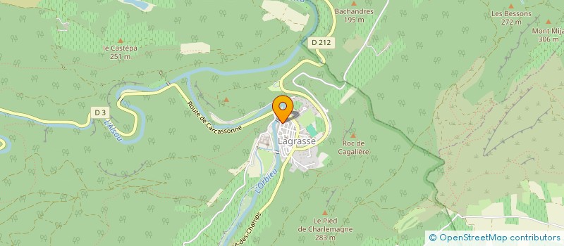 localisation de l'entreprise ASSOCIATION OPALE LAGRASSE  LAGRASSE