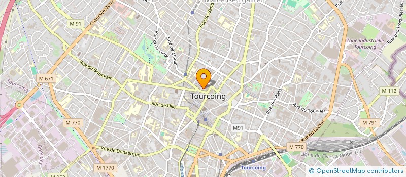 localisation de l'entreprise ASSOCIATION OPERA  TOURCOING