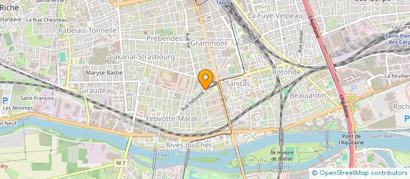 localisation de l'entreprise ASSOCIATION OPHTA POUR TOUS TOURS  TOURS