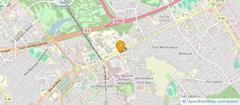 localisation de l'entreprise ASSOCIATION OPHTA VISION 26 à VILLEPINTE