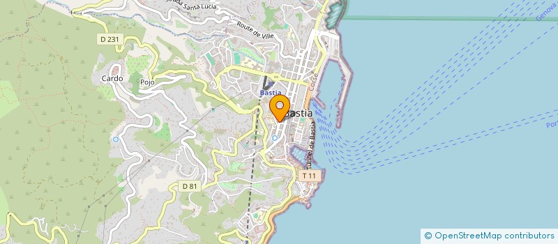 localisation de l'entreprise ASSOCIATION OPHTALMOCORSE à BASTIA
