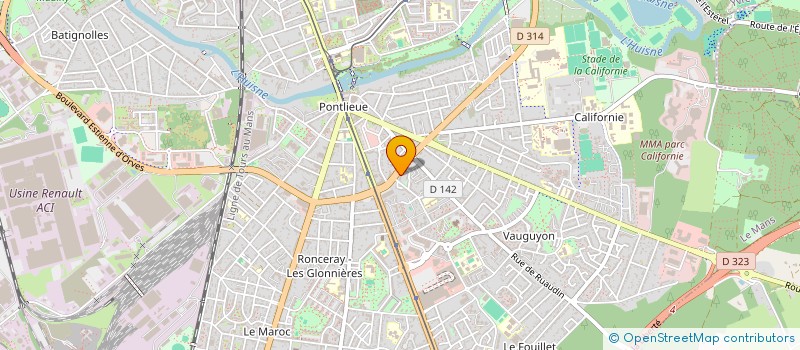 localisation de l'entreprise ASSOCIATION OPODOO  LE MANS