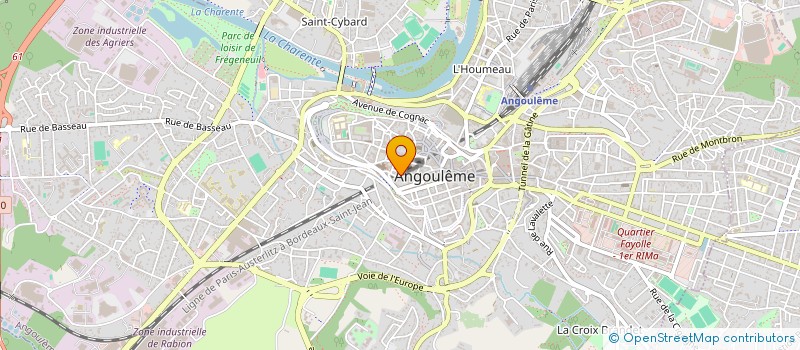 localisation de l'entreprise ASSOCIATION OPUS 16 à ANGOULEME