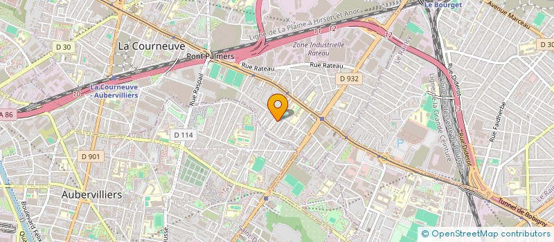 localisation de l'entreprise ASSOCIATION OR IZON à LA COURNEUVE