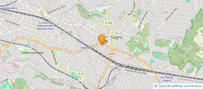 localisation de l'entreprise ASSOCIATION ORCHESTRE HARMONIE DE GAGNY  GAGNY