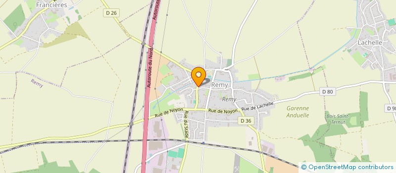 localisation de l'entreprise ASSOCIATION ORGAN'ESPOIR DE COMPIEGNE  REMY