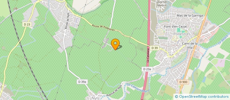 localisation de l'entreprise ASSOCIATION ORGANISATION DE PRODUCTEURS OLIVES AVENIR PYRENEES-ORIENTALES (66)  PONTEILLA