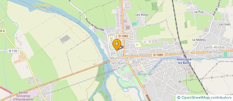localisation de l'entreprise ASSOCIATION ORGANISATION SENIOR  MONTROND-LES-BAINS