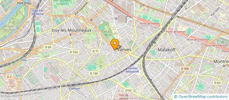 localisation de l'entreprise ASSOCIATION ORGUES DE VANVES à VANVES