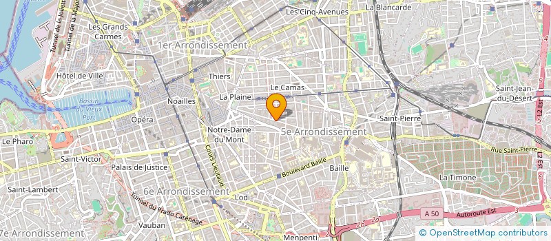 localisation de l'entreprise ASSOCIATION ORIZON SUD  MARSEILLE