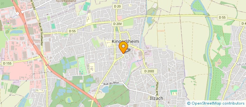 localisation de l'entreprise ASSOCIATION ORNITHOLOGIQUE FRATERNITE  KINGERSHEIM