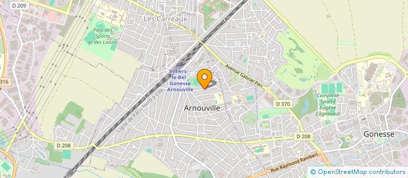 localisation de l'entreprise ASSOCIATION ORPHEE à ARNOUVILLE
