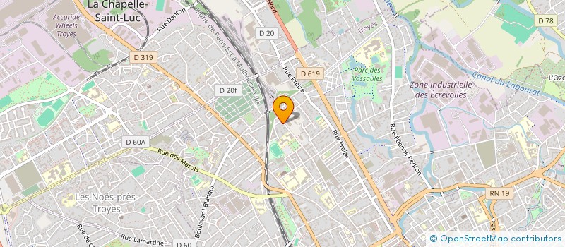 localisation de l'entreprise ASSOCIATION ORTHODOXE ROUMAINE DE TROYES  TROYES