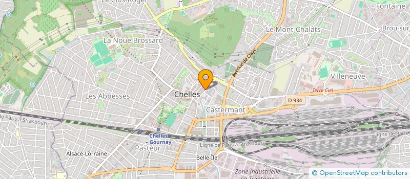 localisation de l'entreprise ASSOCIATION OSCHOFFA SECOURS CELESTE  CHELLES