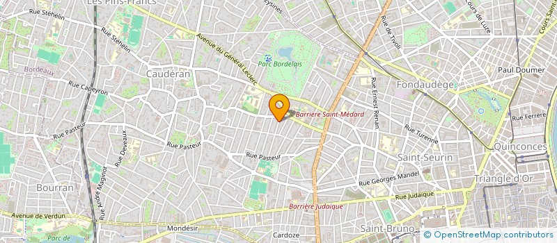 localisation de l'entreprise ASSOCIATION OSEZ !  BORDEAUX