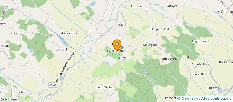 localisation de l'entreprise ASSOCIATION OSIRIS  LABARTHE