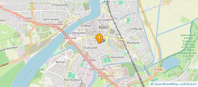 localisation de l'entreprise ASSOCIATION OSIRIS PLUS à ARLES