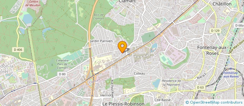localisation de l'entreprise ASSOCIATION OSMOSE  CLAMART