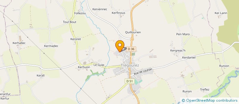 localisation de l'entreprise ASSOCIATION OSMOSE à TREGOUREZ