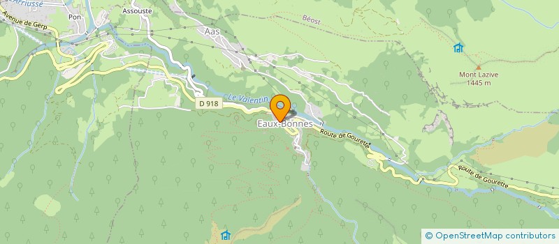 localisation de l'entreprise ASSOCIATION OSSAU PASSION à EAUX-BONNES
