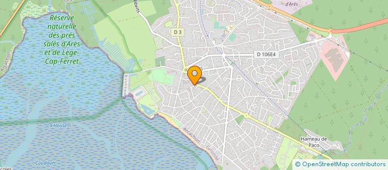 localisation de l'entreprise ASSOCIATION OSTREICOLE ARESIEN  ARES