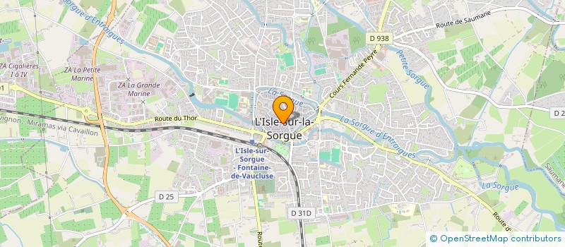 localisation de l'entreprise ASSOCIATION OU CRECHES TU BEBE à L'ISLE-SUR-LA-SORGUE