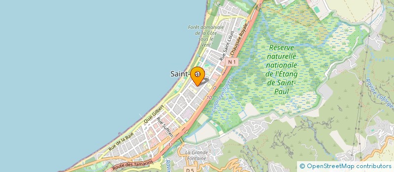 localisation de l'entreprise ASSOCIATION OUEST VOLLEY BALL  SAINT-PAUL